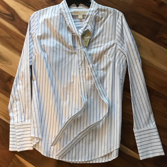 Michael Kors Tops - Michael Kors Tie Shirt Sz.Sm NEW